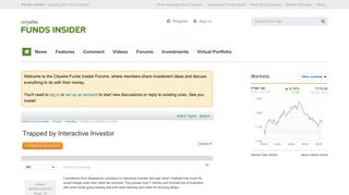 Trapped by Interactive Investor - Investing - Forums - Citywire ...