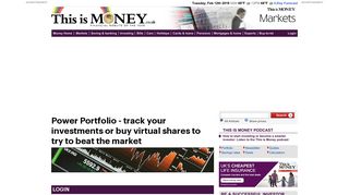 Power Portfolio - track your investments | This is Money