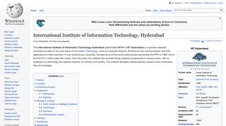 IIIT Hyderabad - Wikipedia