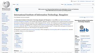 International Institute of Information Technology, Bangalore - Wikipedia