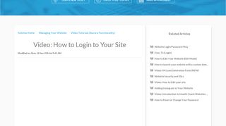 Video: How to Login to Your Site : IIN - LiveEdit Education