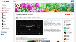Institute for Integrative Nutrition - YouTube