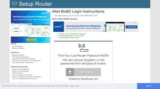 How to Login to the iiNet BoB2 - SetupRouter