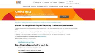 Hosted Exchange Importing and Exporting Outlook ... - iiHelp - iiNet