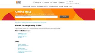 Hosted Exchange Setup Guides - iiHelp - iiNet