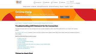 Troubleshooting WiFi Network for No Connection - iiHelp - iiNet
