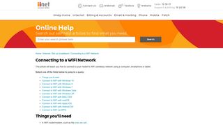 Connecting to a WiFi Network - iiHelp - iiNet