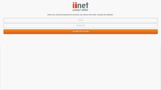 iiNet Webmail 6.6.0 - Login Page
