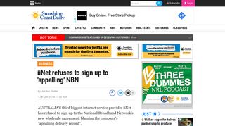 iiNet refuses to sign up to 'appalling' NBN | Sunshine Coast Daily