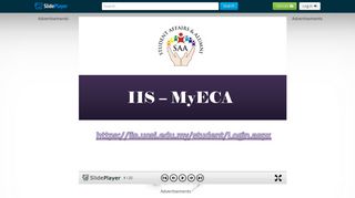 IIS – MyECA - ppt download - SlidePlayer