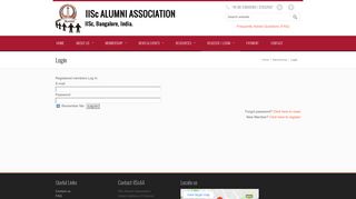 Login | IISc Alumni Association