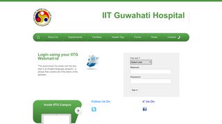 Login using your IITG Webmail-id - IIT Guwahati