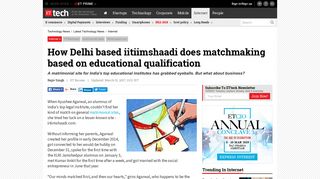 IITIIMshaadi: How Delhi based iitiimshaadi does matchmaking based ...