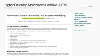 International Journal of Academic Makerspaces and Making | Higher ...