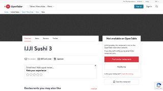 IJJI Sushi 3 Restaurant - Reno, NV | OpenTable