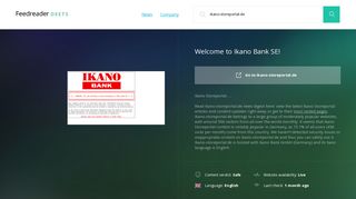 Get Ikano-storeportal.de news - Welcome to Ikano Bank SE!