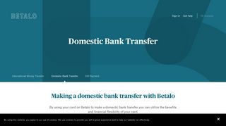 Betalo — Domestic Bank Transfer