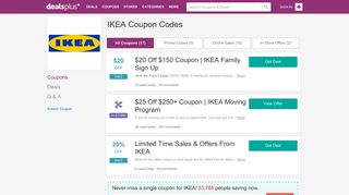$20 OFF IKEA Coupons, Promo Codes February 2019 - DealsPlus