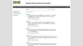 Search Center : log in - Supplier Portal - Ikea