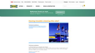 Having trouble viewing the site? - IKEA