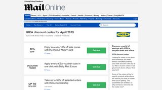 IKEA discount code - 10% OFF in February - Daily Mail