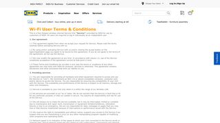 Wi-Fi User Terms & Conditions - IKEA