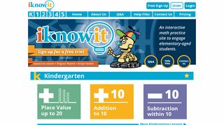 I Know It - Math Practice Site for Kids