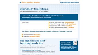 iKnowMed Generation 2 oncology EHR - McKesson Specialty Health