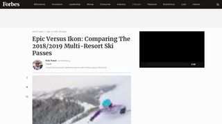 Epic Versus Ikon: Comparing The 2018/2019 Multi-Resort Ski Passes