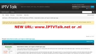 Subscribed to iks66, can't login to iks66 login page - IPTV Talk