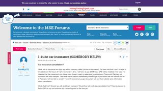 I-kube car insurance (SOMEBODY HELP!!) - MoneySavingExpert.com Forums