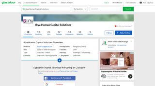 Working at Ikya Human Capital Solutions | Glassdoor