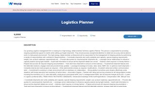 IL2000: Logistics Planner | WayUp