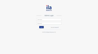 ILA Admin | Login