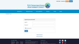 ILAMEMBERS Login - International Leadership Association