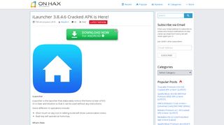 iLauncher 3.8.4.6 Cracked APK is Here! [Latest] | On HAX