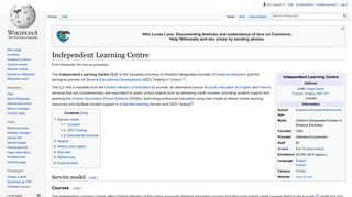 Independent Learning Centre - Wikipedia