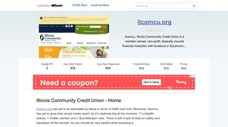Ilcomcu.org website. Illinois Community Credit Union - Home.