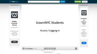 ILearnNYC Students Access / Logging in. Step 1: Go to iLearnNYC ...