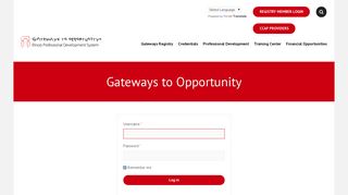 Gateways to Opportunity - Gateways to Opportunity