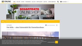 Uni Köln im Porträt – eine Universität für Unerschrockene - RP Online