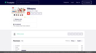 Ilikeyou Reviews | Read Customer Service Reviews of ilikeyou.com