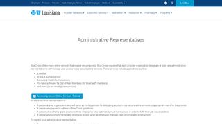 Administrative Representative | Providers | Blue Cross and Blue ...