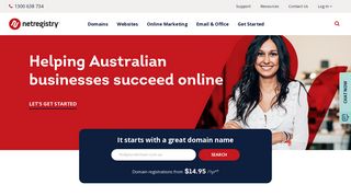 Netregistry Australia's Domain Name Registrar & Digital Agency