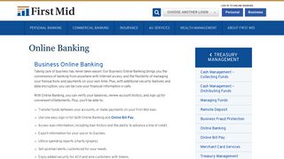 Online Banking - First Mid Bank & Trust
