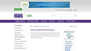 Illinois Dental Medicaid - Illinois State Dental Society