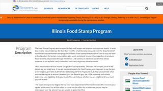 Illinois Food Stamp Program | Benefits.gov