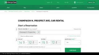 Car Rental Champaign N. Prospect Ave. | Enterprise Rent-A-Car