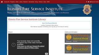 Illinois Fire Service Institute Library