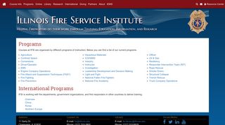 Illinois Fire Service Institute Programs
